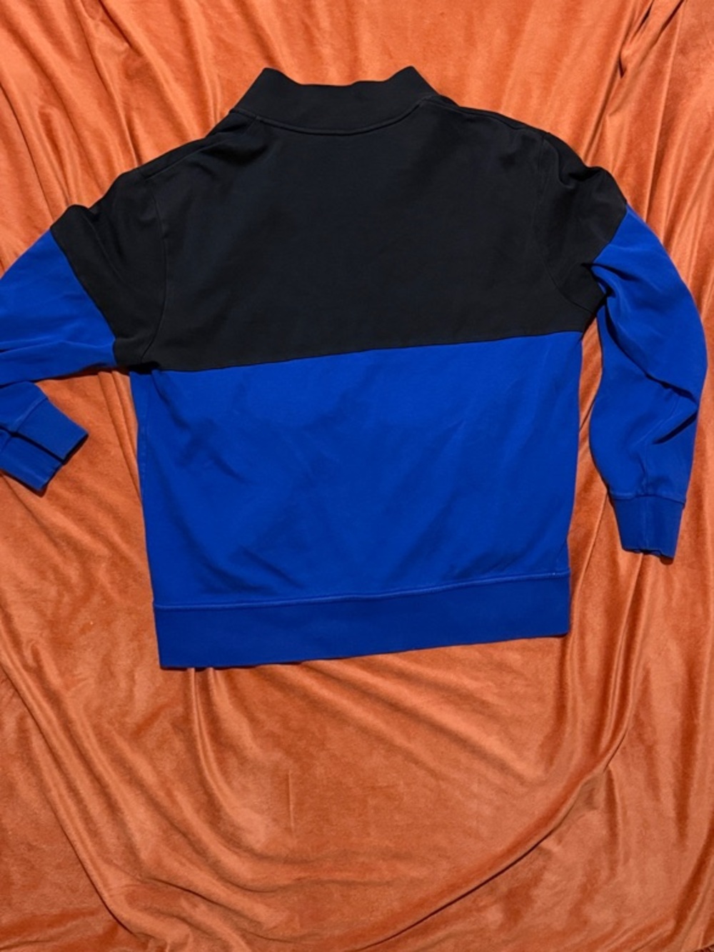 Polo by Ralph Lauren Black and Royal Blue Colorblock Track Jacket - Picture 6 of 6